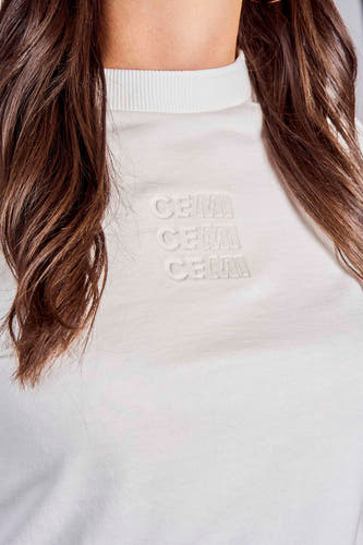 Sweater met ronde hals Wit - CEMI by Céline & Michiel