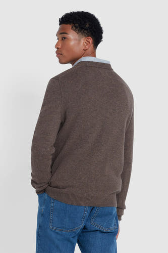 Trui met ronde hals Bruin - FARAH