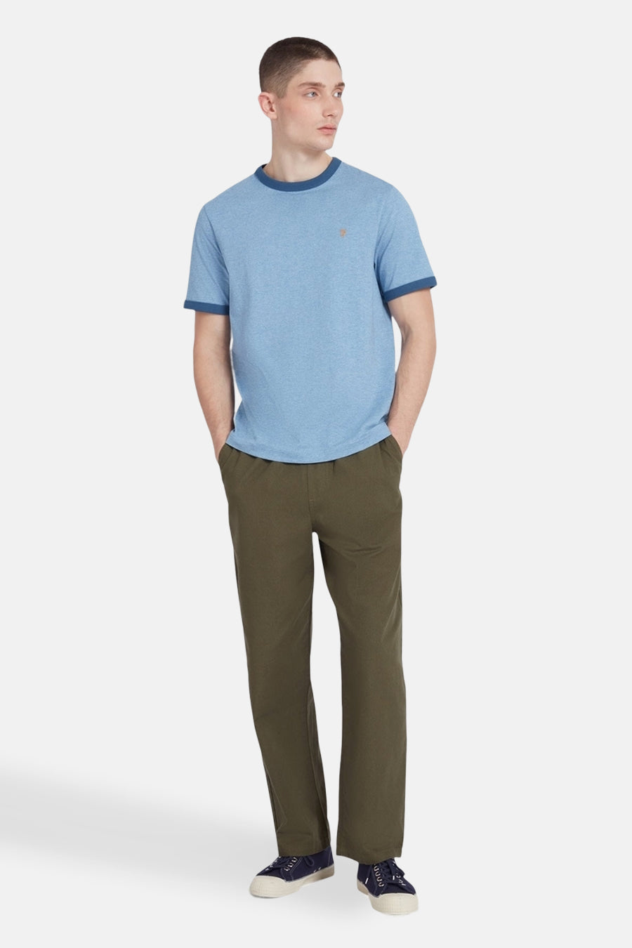 T-shirt (korte mouwen) Blauw - FARAH