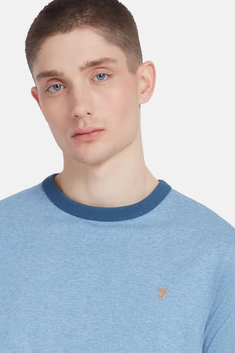 T-shirt (korte mouwen) Blauw - FARAH
