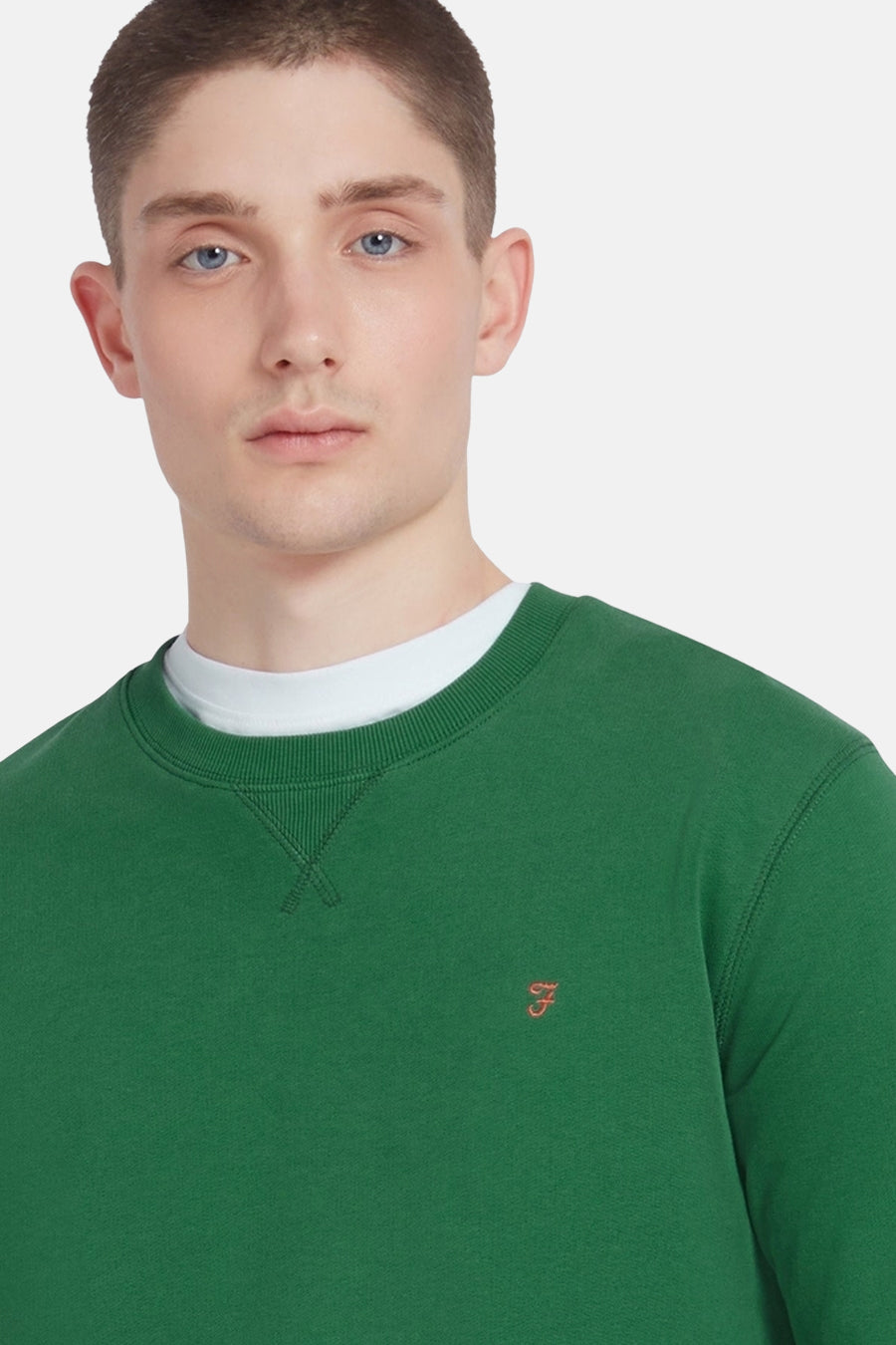 Sweater met ronde hals Groen - FARAH