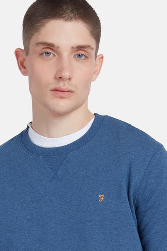 Sweater met ronde hals Blauw - FARAH