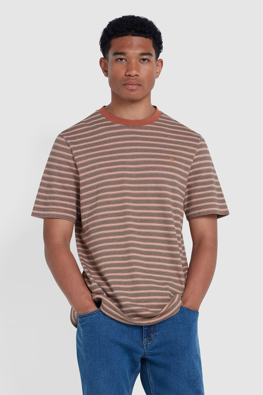 T-shirt (korte mouwen) Oranje - FARAH