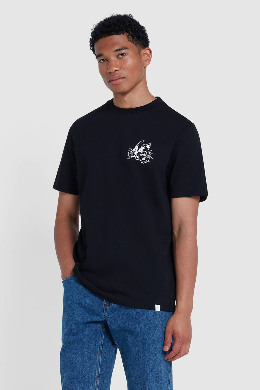T-shirt (korte mouwen) Zwart - FARAH