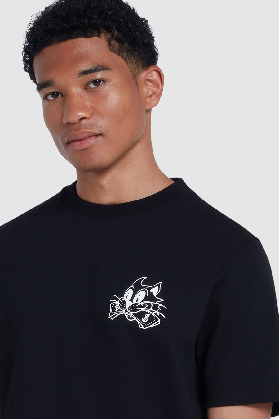 T-shirt (korte mouwen) Zwart - FARAH