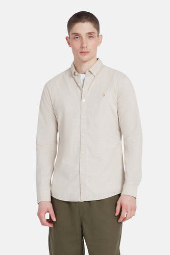 Hemd (lange mouwen) Beige - FARAH