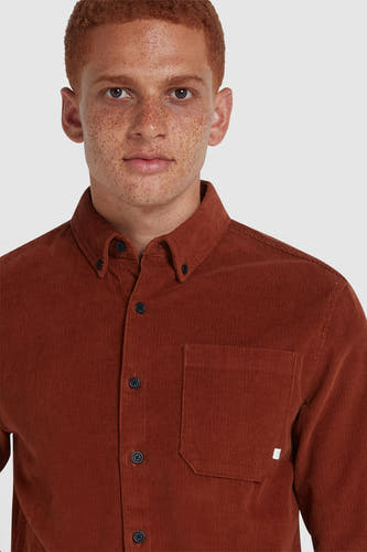 Hemd (lange mouwen) Oranje - FARAH