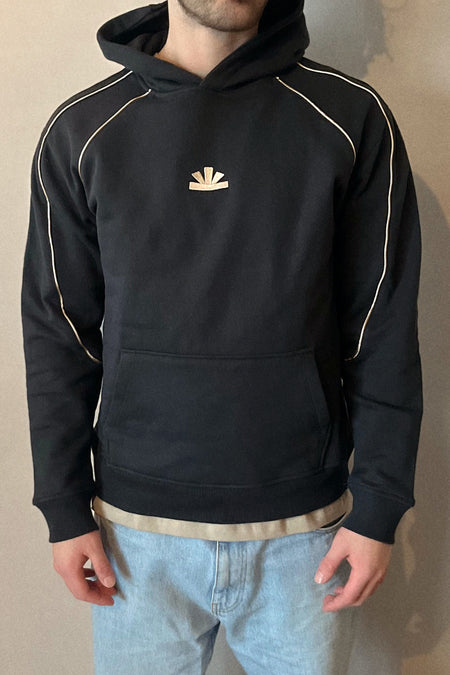 Sweater met kap Zwart - BASELAB