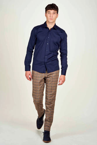 Hemd (lange mouwen) Blauw - Le Fabuleux Marcel de Bruxelles