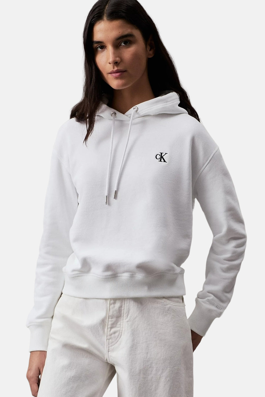 Sweater met kap Wit - Calvin Klein