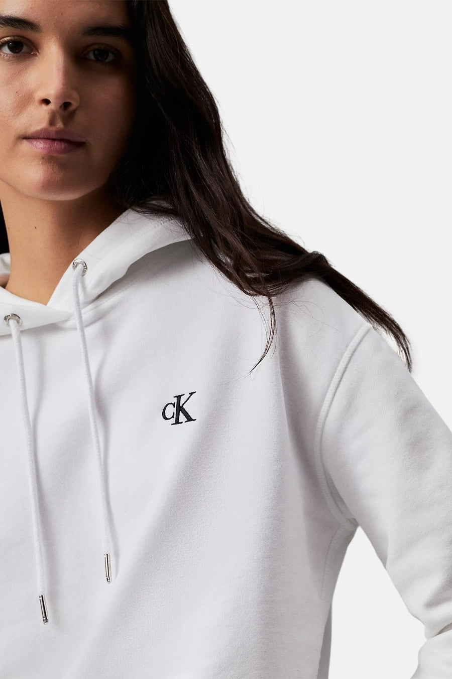 Sweater met kap Wit - Calvin Klein