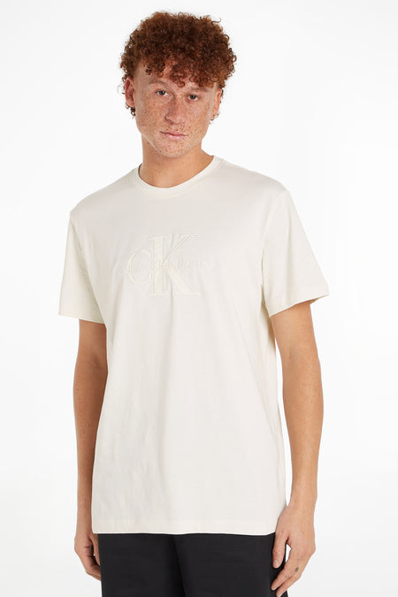 T-shirt (korte mouwen) Ecru - Calvin Klein