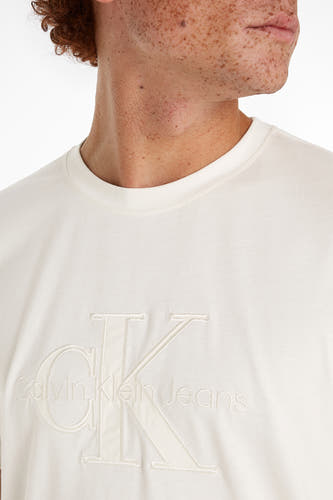 T-shirt (korte mouwen) Ecru - Calvin Klein