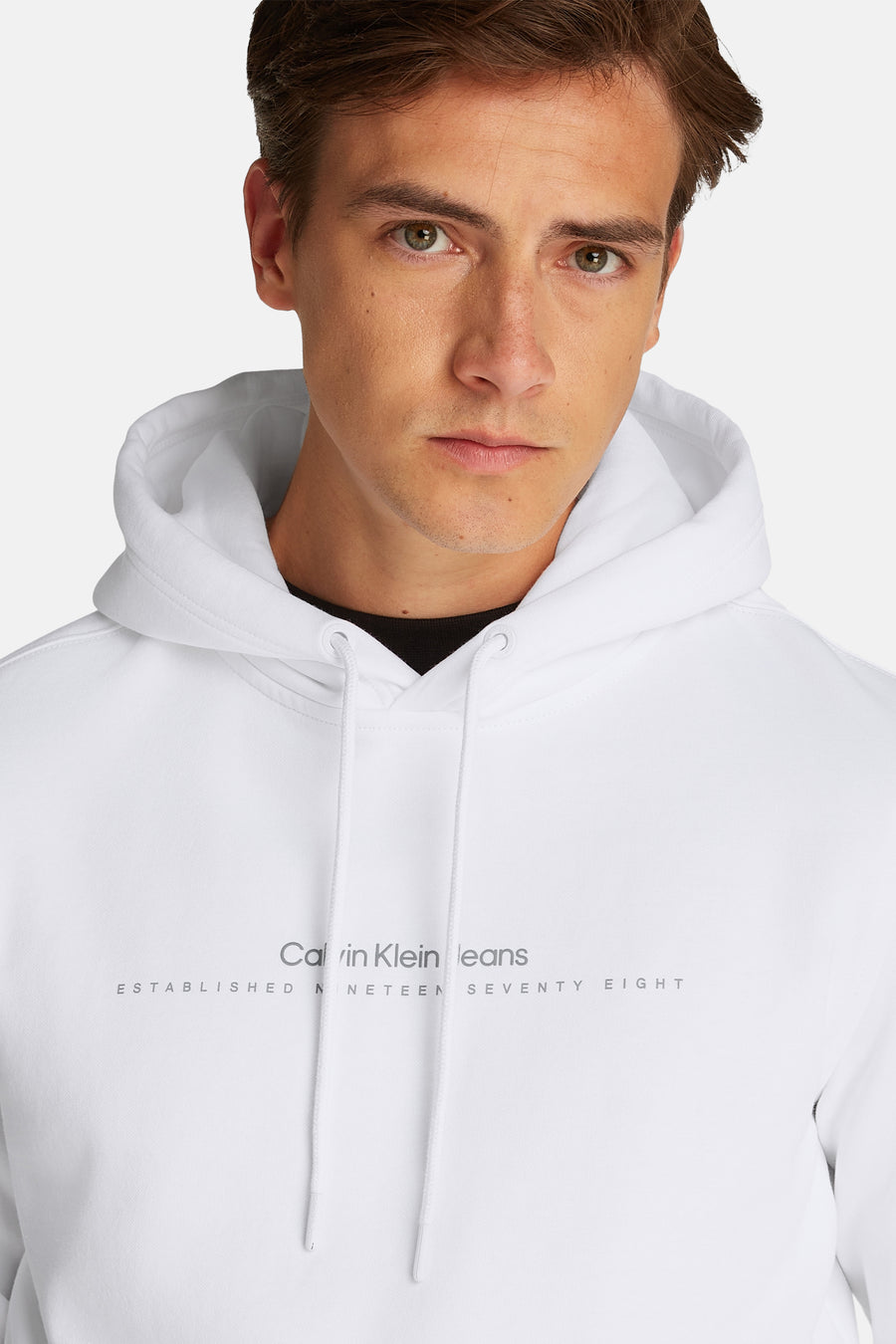 Sweater met kap Wit - Calvin Klein