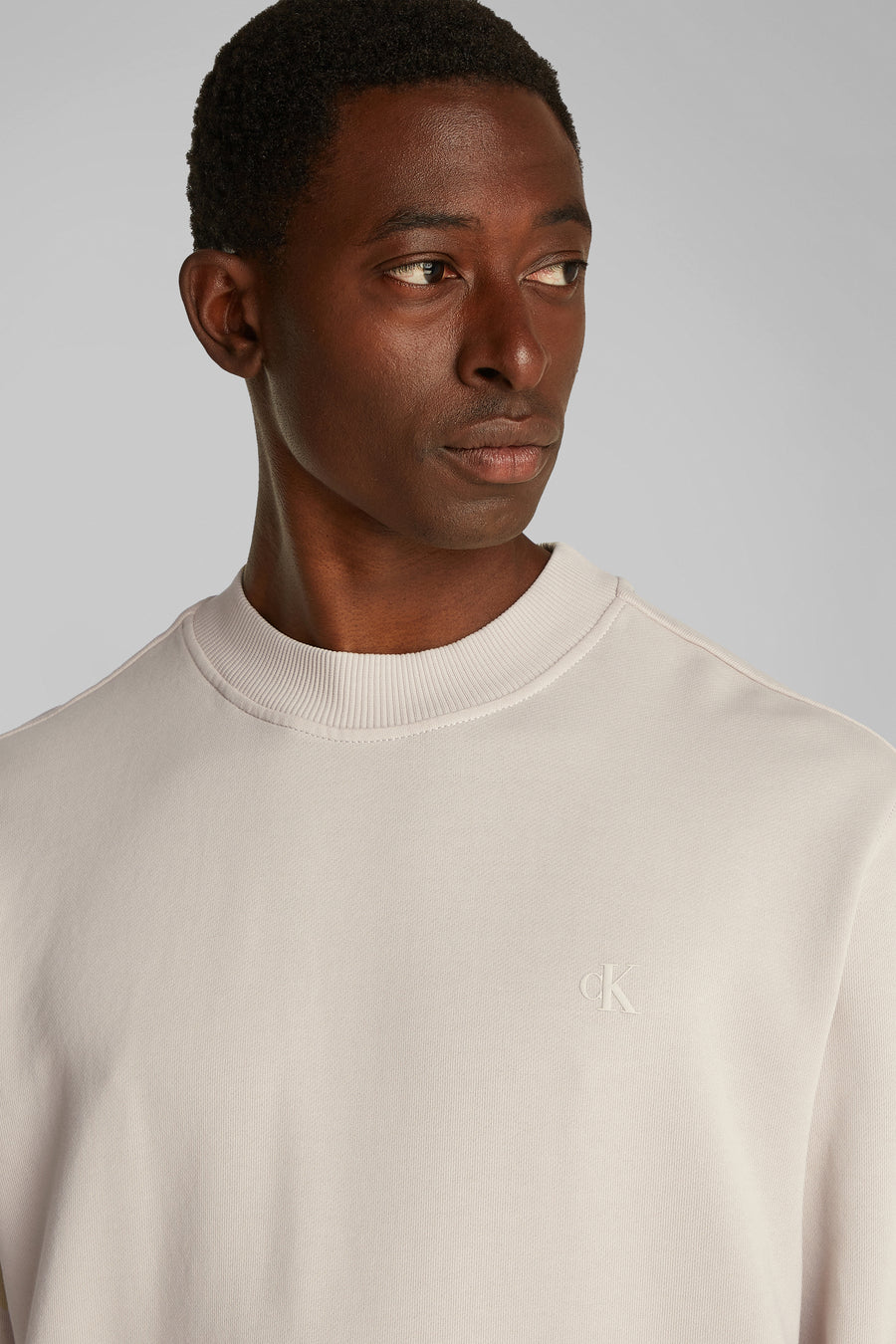 Sweater met ronde hals Beige - Calvin Klein