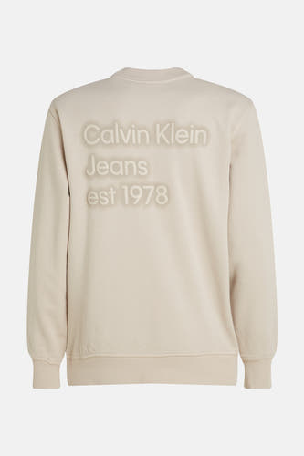 Sweater met ronde hals Beige - Calvin Klein