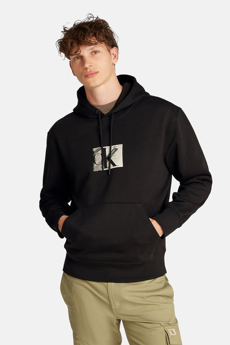 Sweater met kap Zwart - Calvin Klein