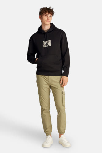 Sweater met kap Zwart - Calvin Klein