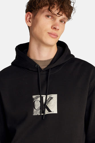 Sweater met kap Zwart - Calvin Klein