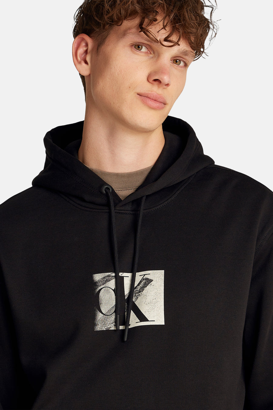 Sweater met kap Zwart - Calvin Klein