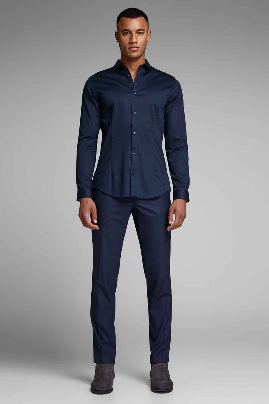 Hemd (lange mouwen) Blauw - PREMIUM by JACK & JONES