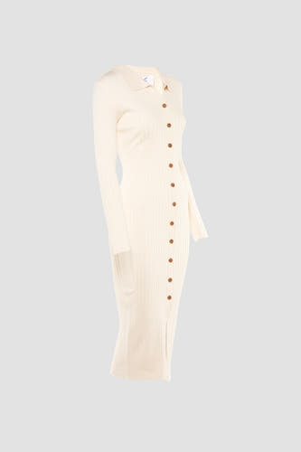 Kleedjes (lange mouwen) Beige - MILLENIUM