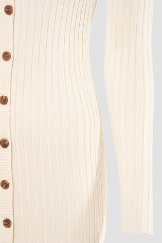 Kleedjes (lange mouwen) Beige - MILLENIUM