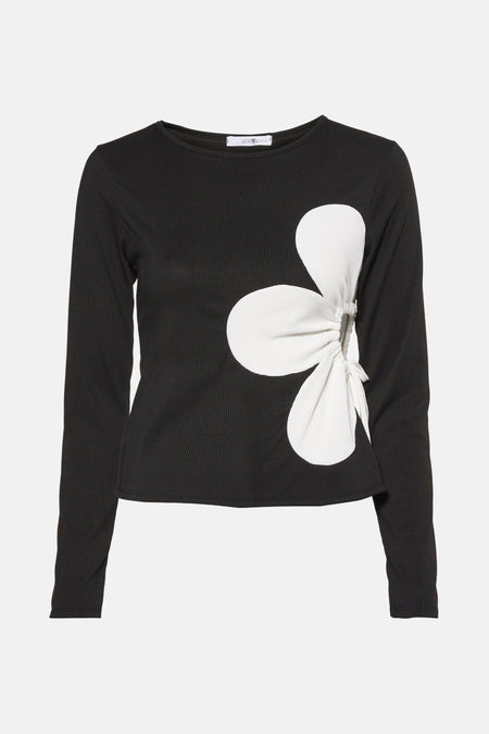 T-shirt (lange mouwen) Zwart - HAILYS