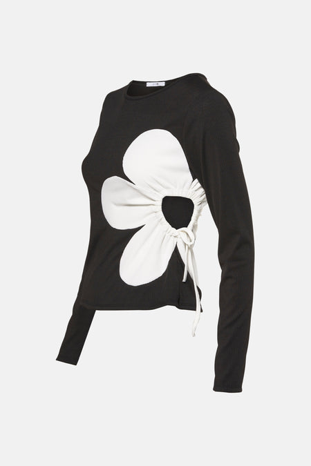 T-shirt (lange mouwen) Zwart - HAILYS