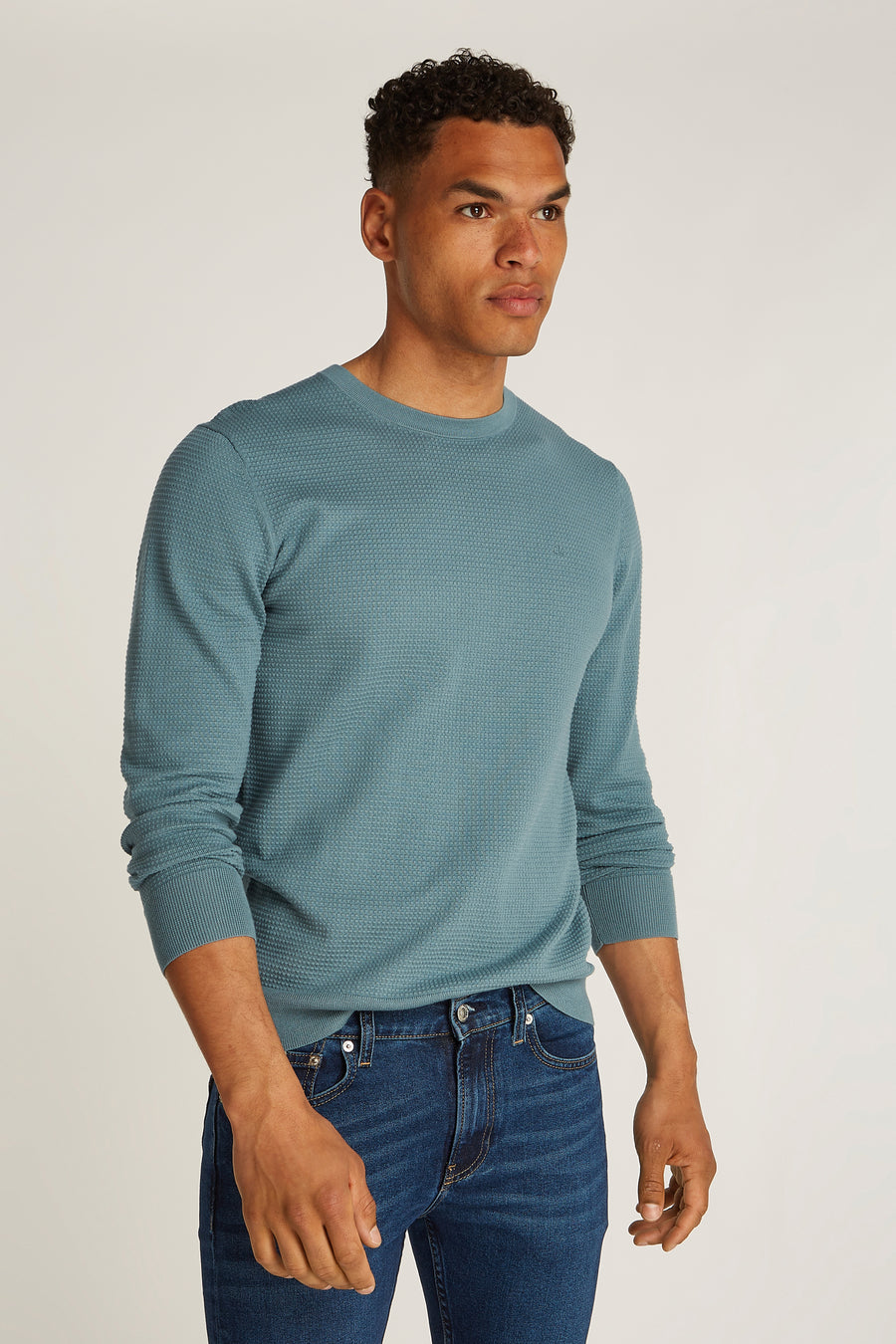 Sweater met ronde hals Blauw - Calvin Klein