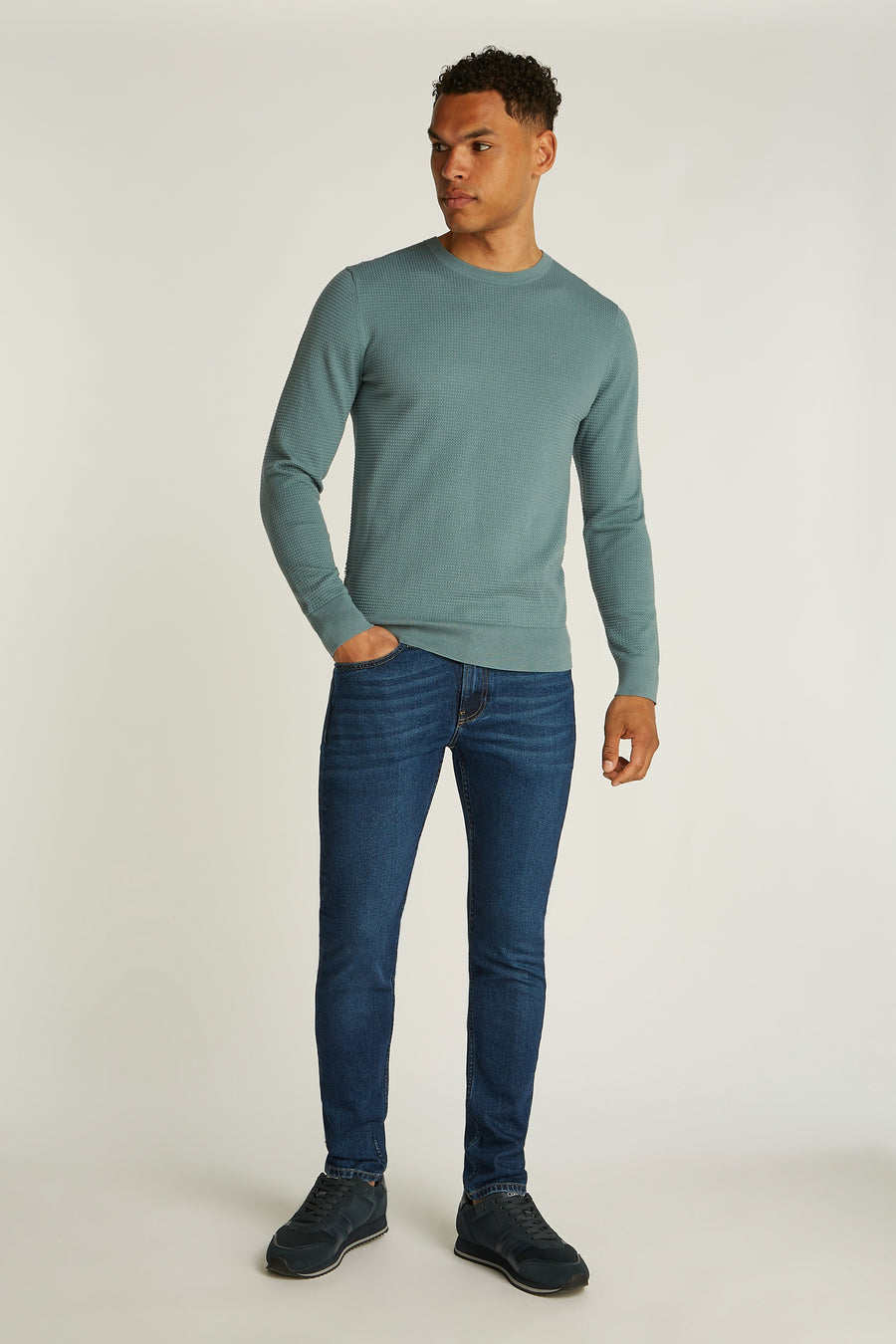 Sweater met ronde hals Blauw - Calvin Klein