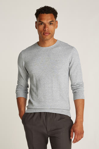 Sweater met ronde hals Grijs - Calvin Klein