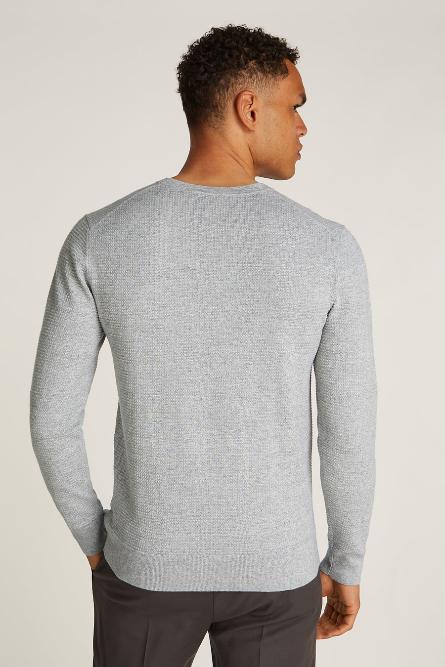 Sweater met ronde hals Grijs - Calvin Klein