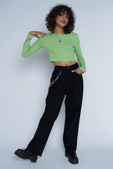 Jeans straight Zwart - DAISY STREET