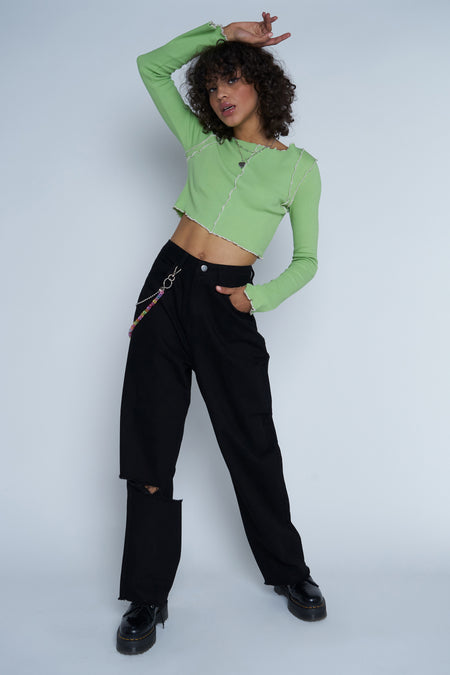 Jeans straight Zwart - DAISY STREET