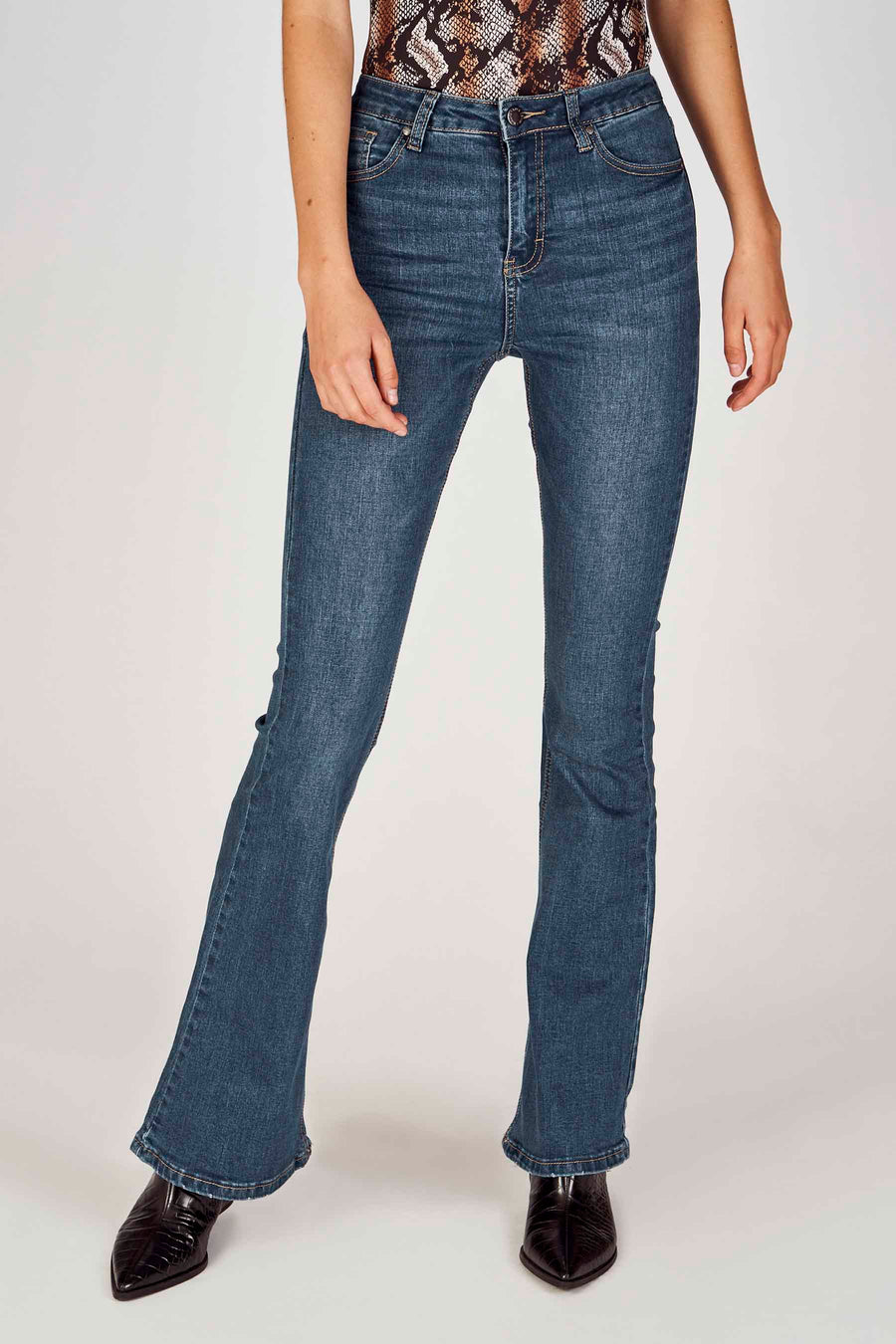 Jeans flared Blauw - HAILYS