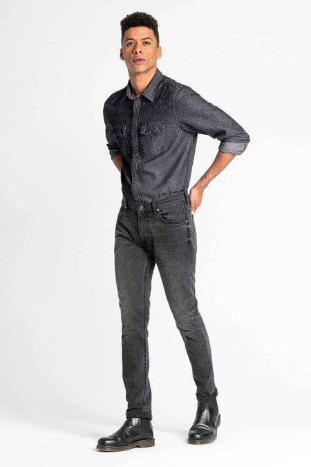 Jeans tapered Dark grey denim - Lee®