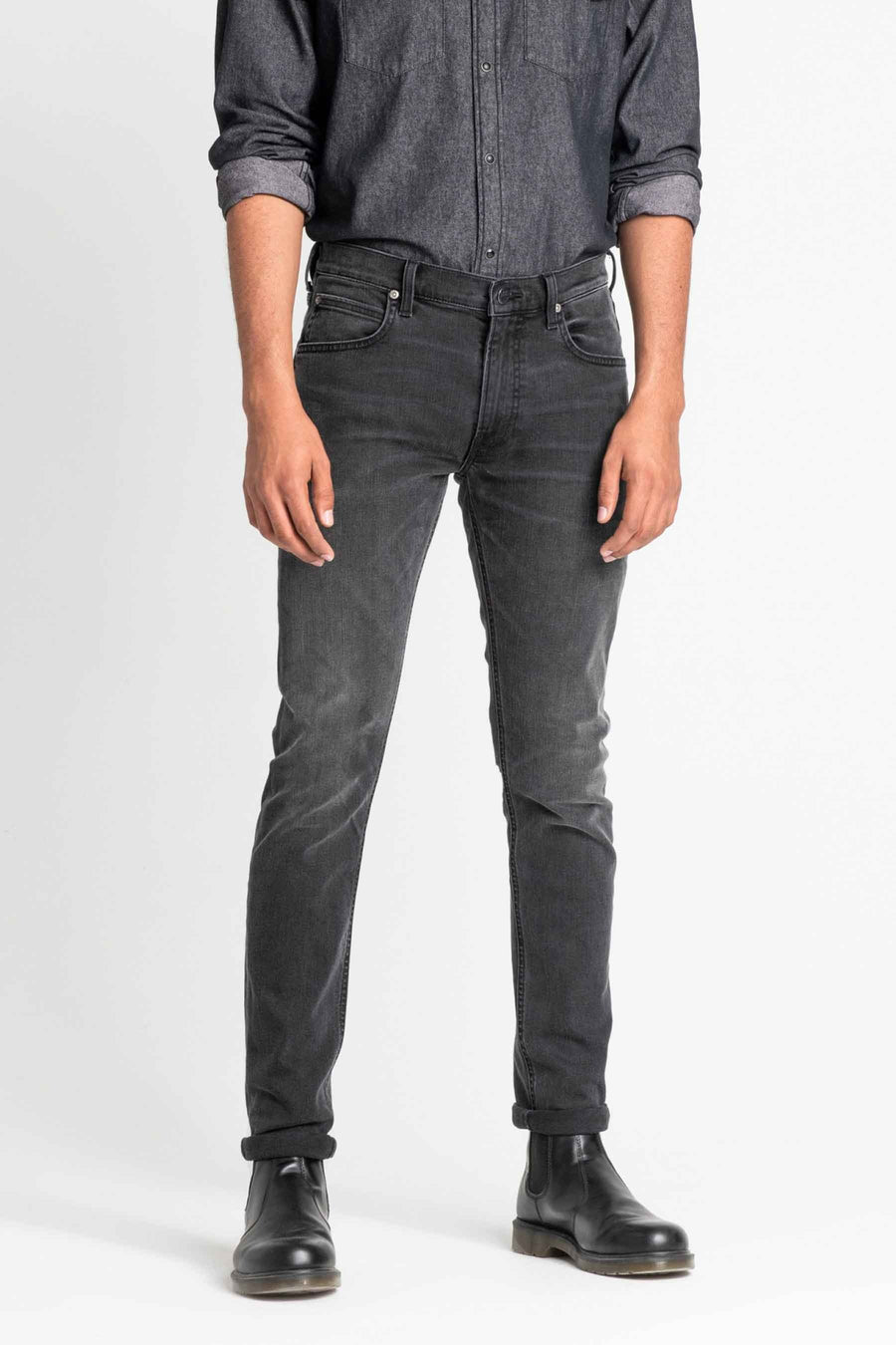 Jeans tapered Dark grey denim - Lee®