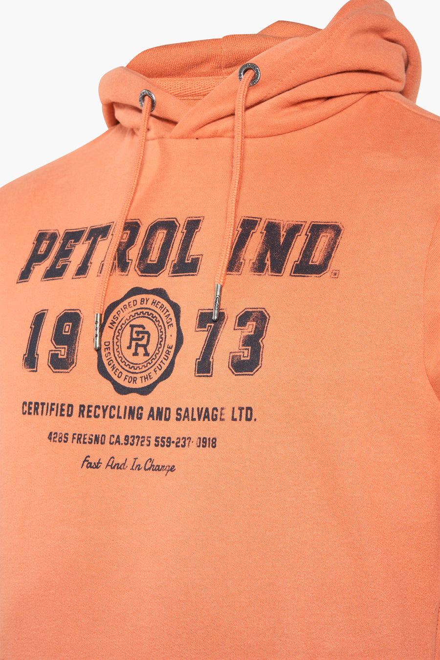 Sweater met kap Oranje - Petrol Industries®
