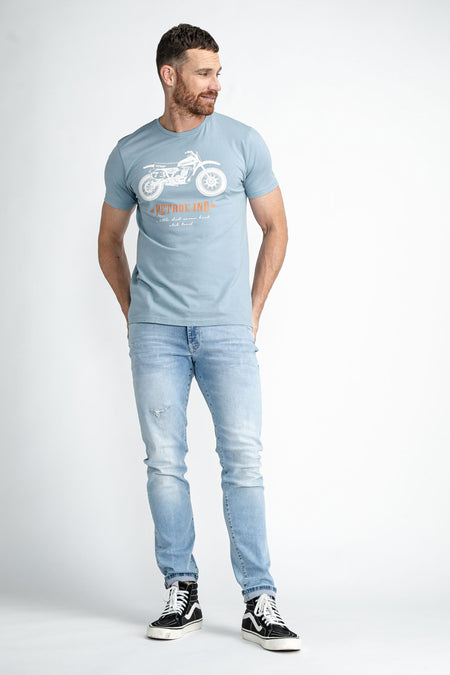 T-shirt (korte mouwen) Blauw - Petrol Industries®
