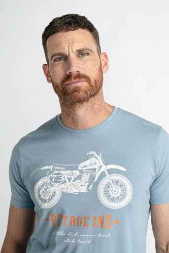 T-shirt (korte mouwen) Blauw - Petrol Industries®