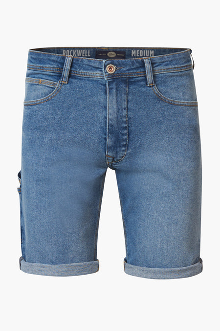 Jeansshort Mid blue denim - Petrol Industries®