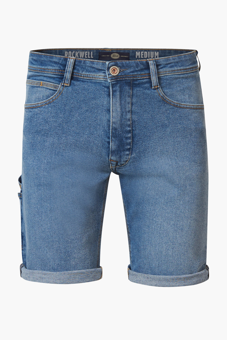 Jeansshort Mid blue denim - Petrol Industries®