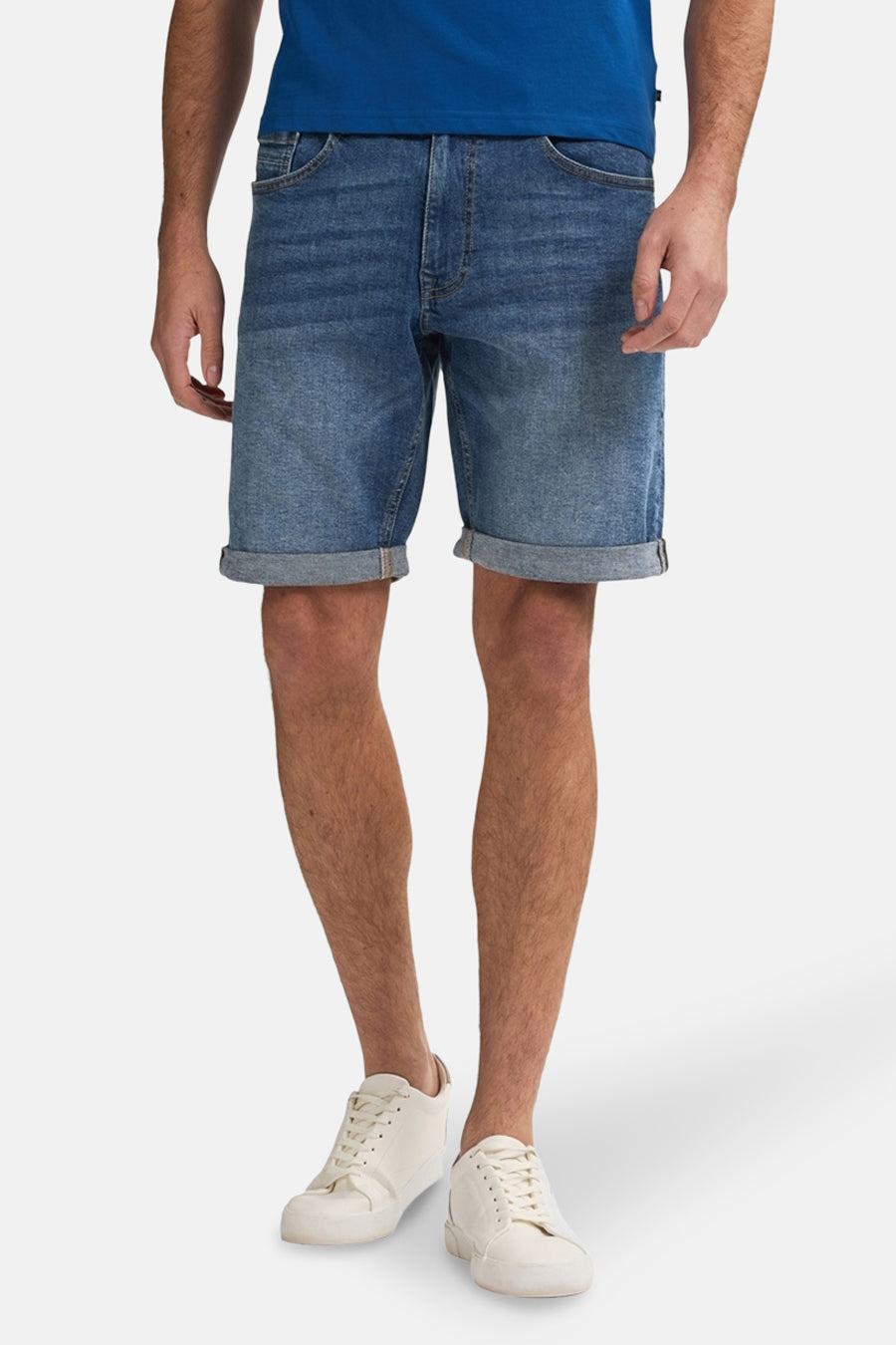 Jeansshort Mid blue denim - Petrol Industries®