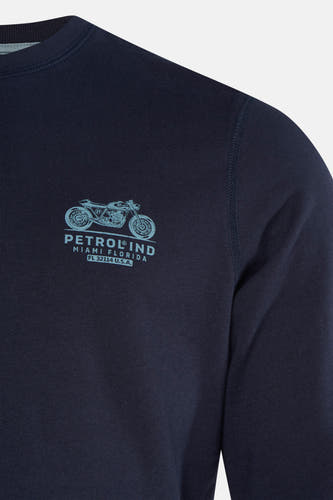Sweater met ronde hals Blauw - Petrol Industries®