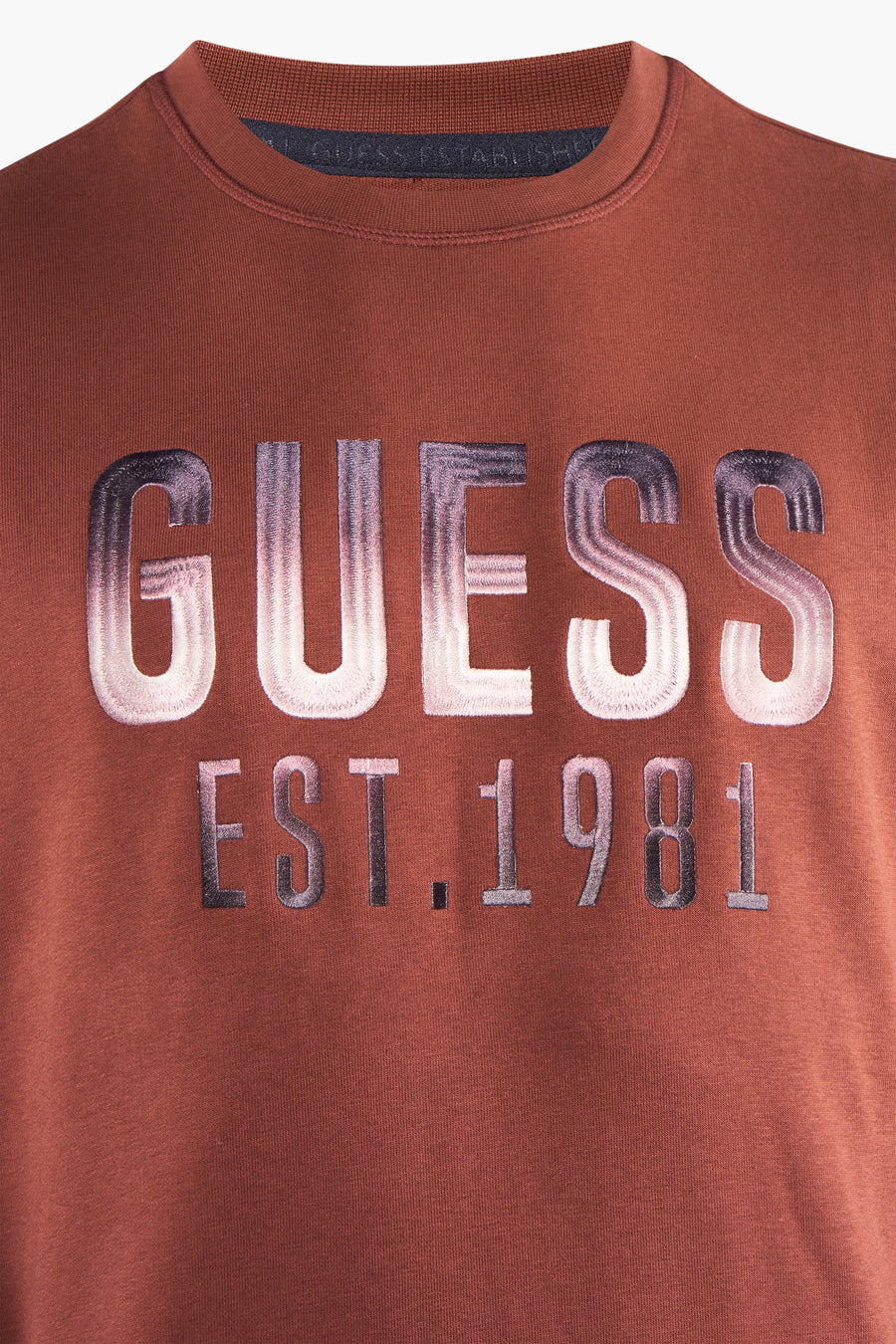 Sweater met ronde hals Bruin - Guess®