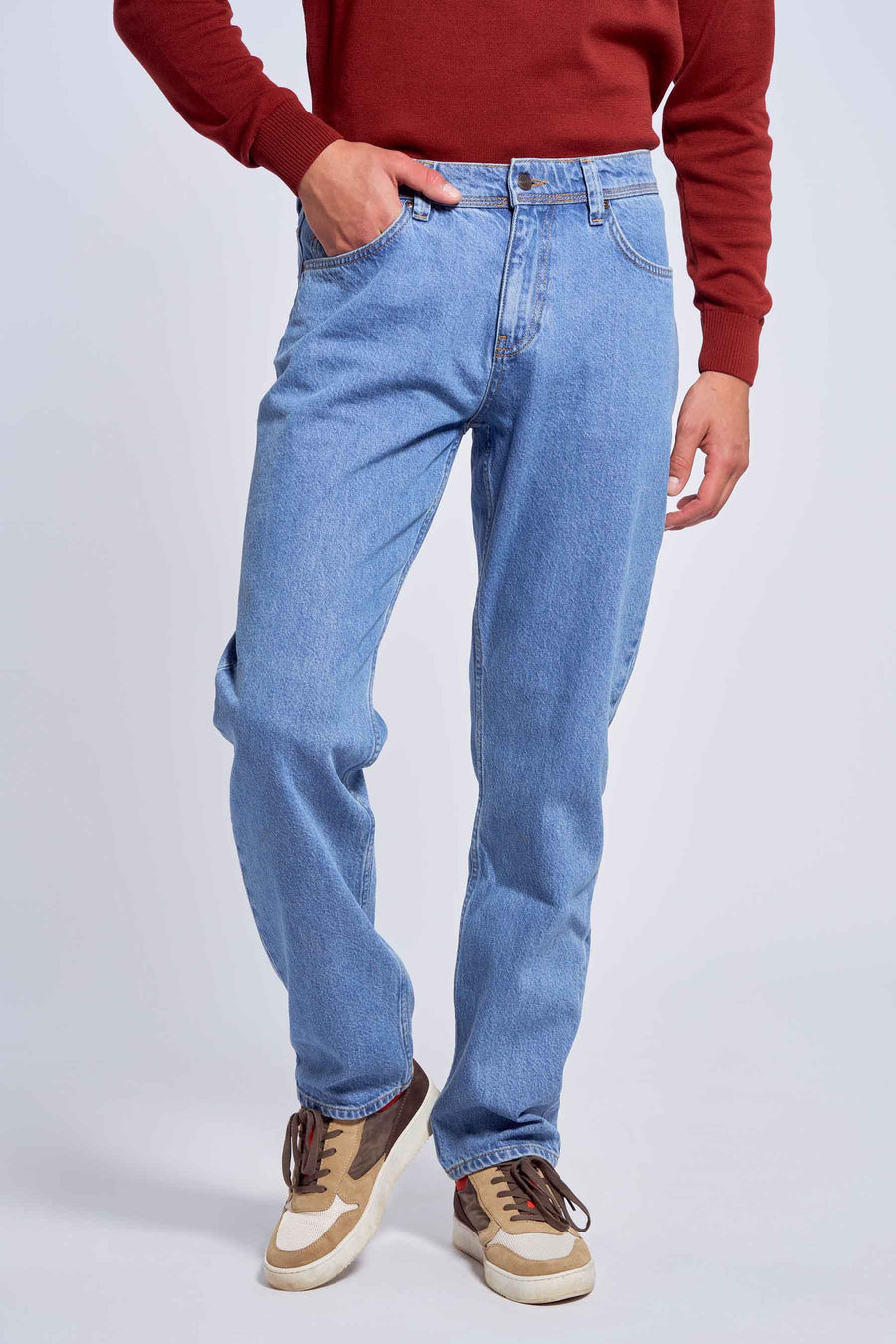 Straight jeans - dark blue denim
