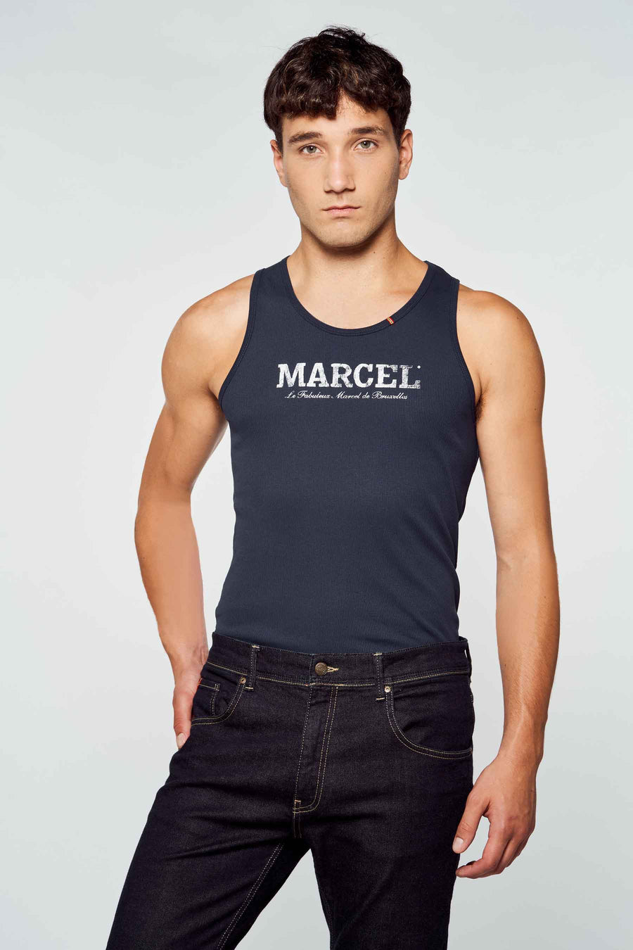 Tanktop Blauw - Le Fabuleux Marcel de Bruxelles