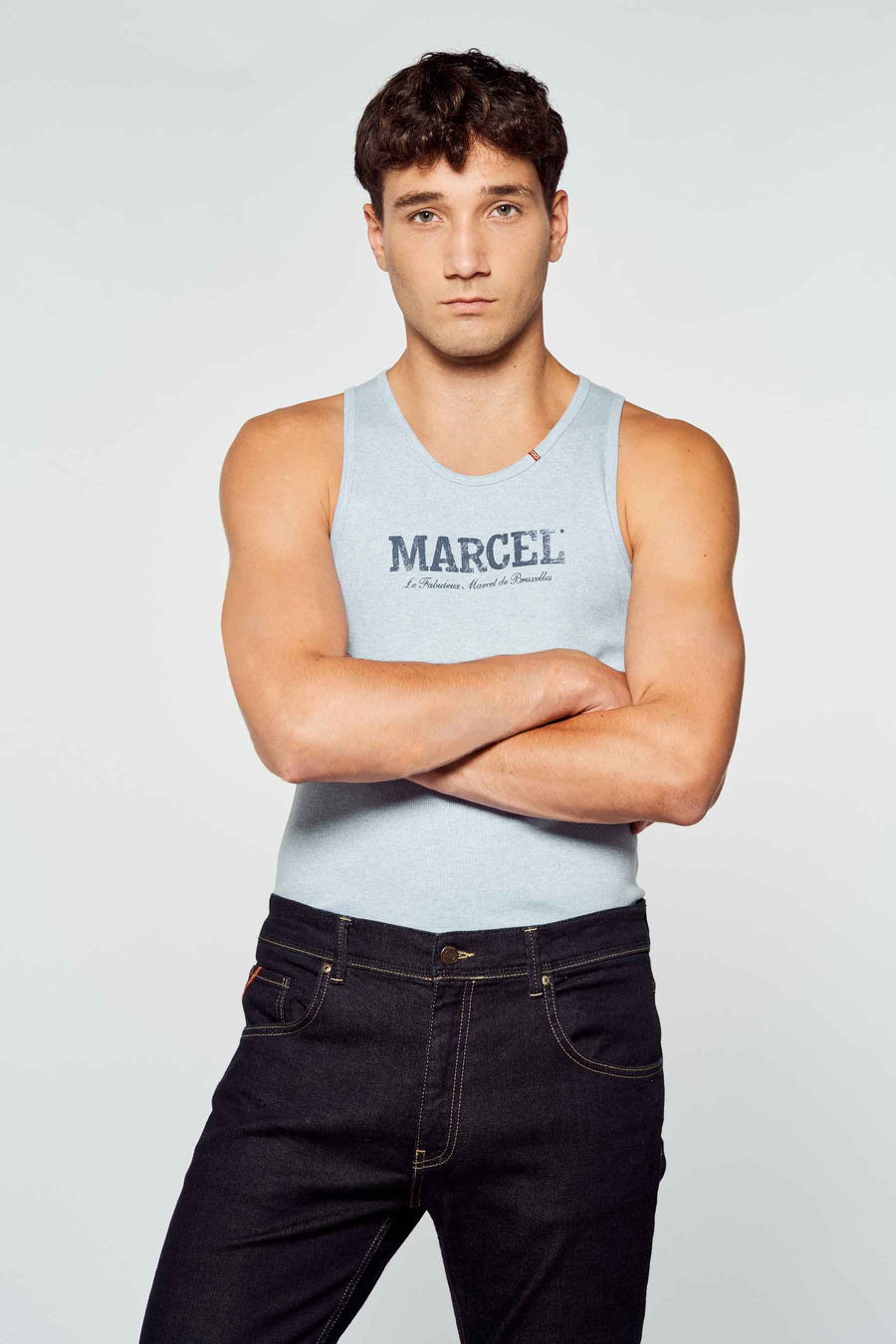 Tanktop Blauw - Le Fabuleux Marcel de Bruxelles