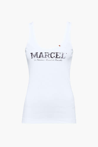 Tanktop Wit - Le Fabuleux Marcel de Bruxelles
